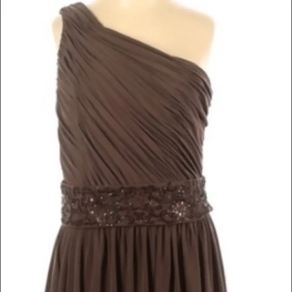 Talbots Brown One Shoulder Cocktail dress